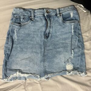 Kendal and Kylie Denim Mini Skirt